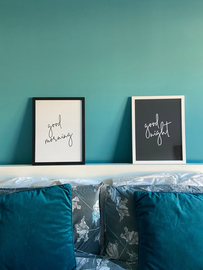 Customer photo — Good Morning Good Night - Set Of 2 Prints
