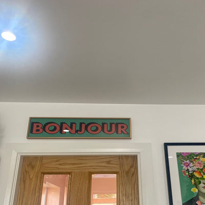 Customer photo — Bonjour Panoramic Print