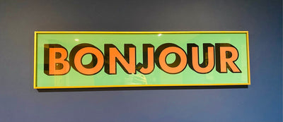 Customer photo — Bonjour Panoramic Print