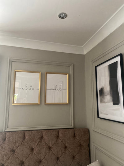 Customer photo — Inhale Exhale - Set Of 2 Prints