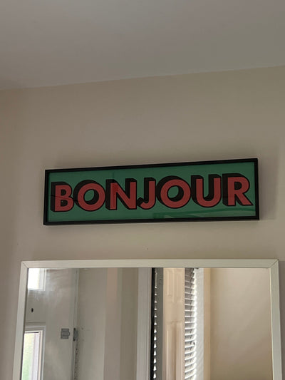 Customer photo — Bonjour Panoramic Print