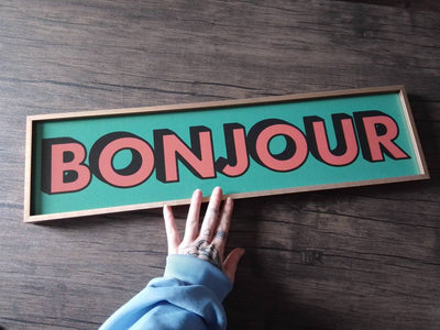Customer photo — Bonjour Panoramic Print