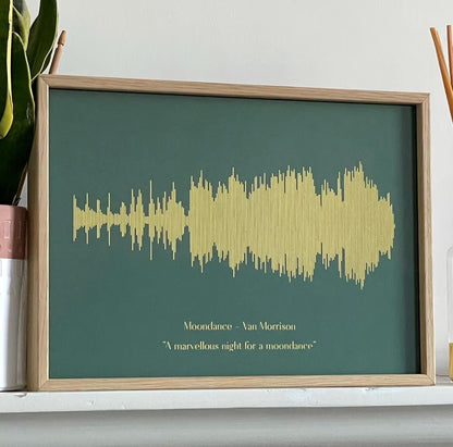 Personalised Sound Wave Print