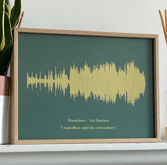 Personalised Sound Wave Print