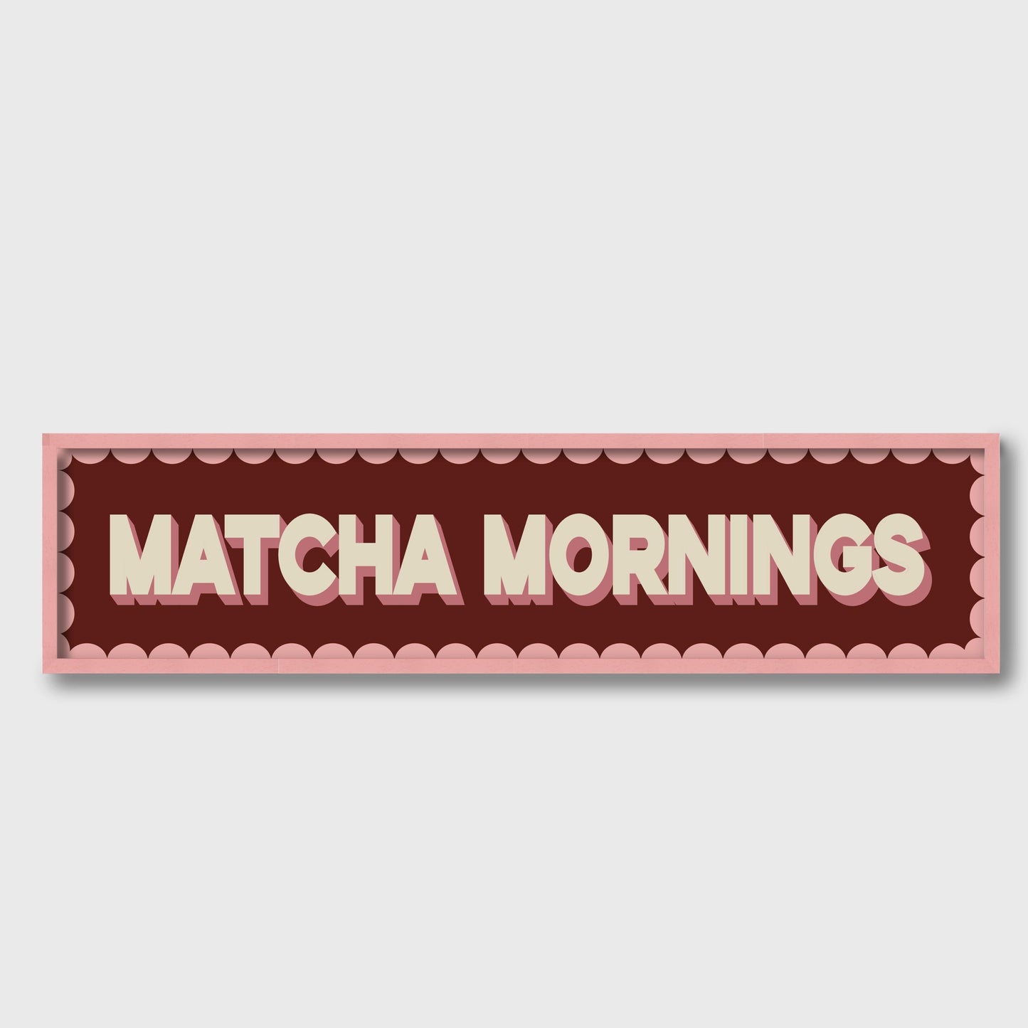 Matcha Mornings Panoramic Print