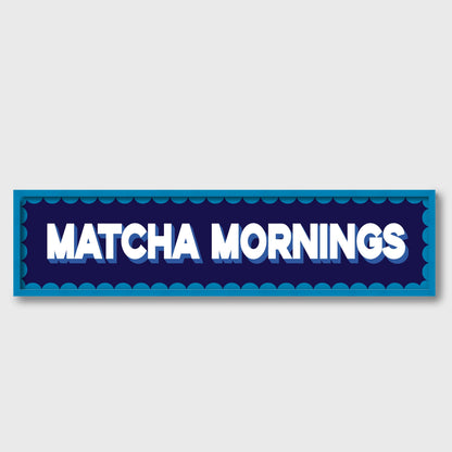 Matcha Mornings Panoramic Print