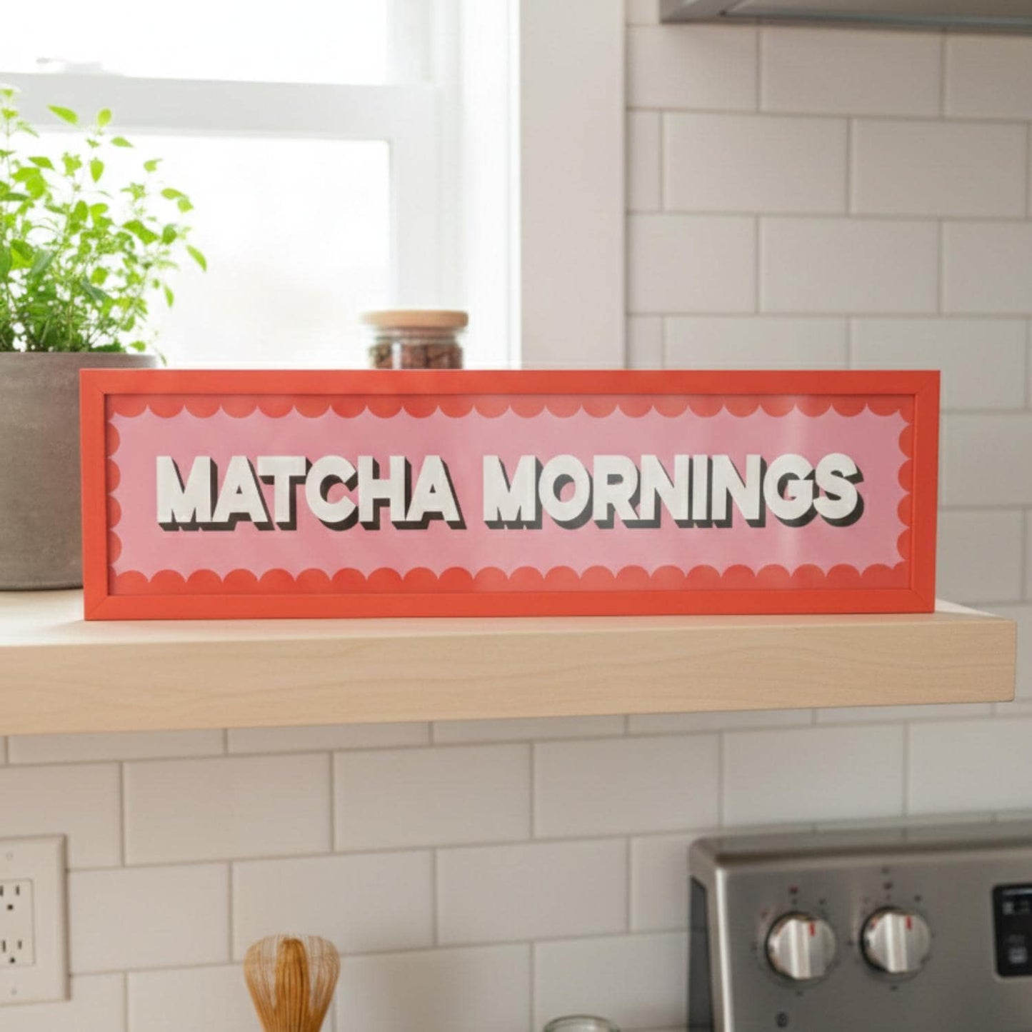 Matcha Mornings Panoramic Print