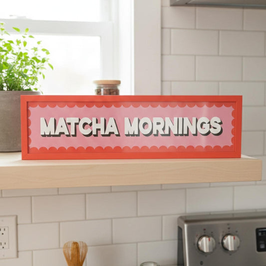 Matcha Mornings Panoramic Print