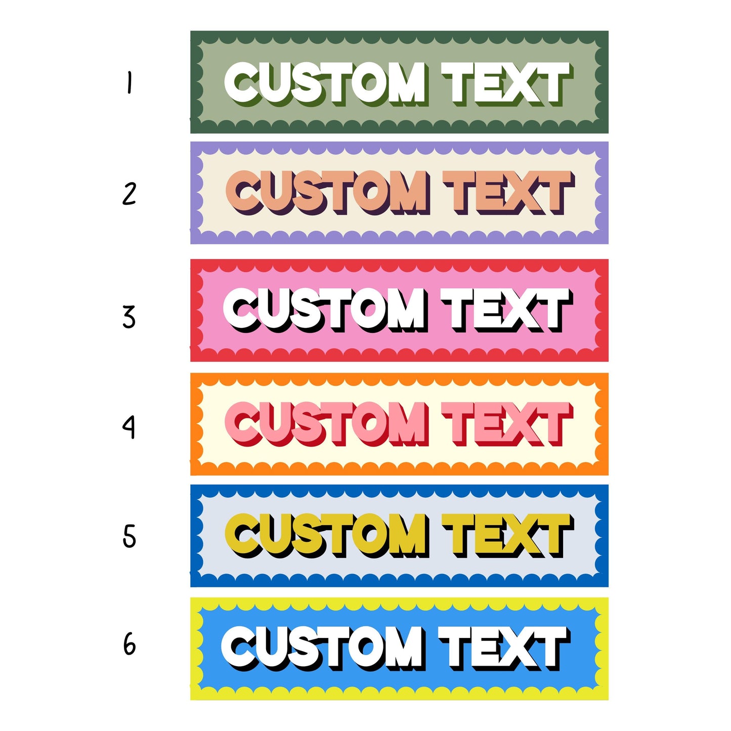 Custom Text Panoramic Print