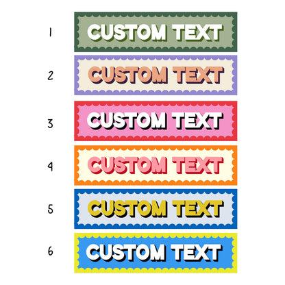Custom Text Panoramic Print