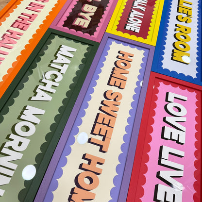 Custom Text Panoramic Print