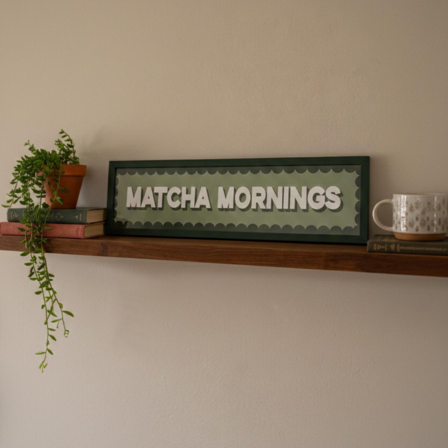 Matcha Mornings Panoramic Print