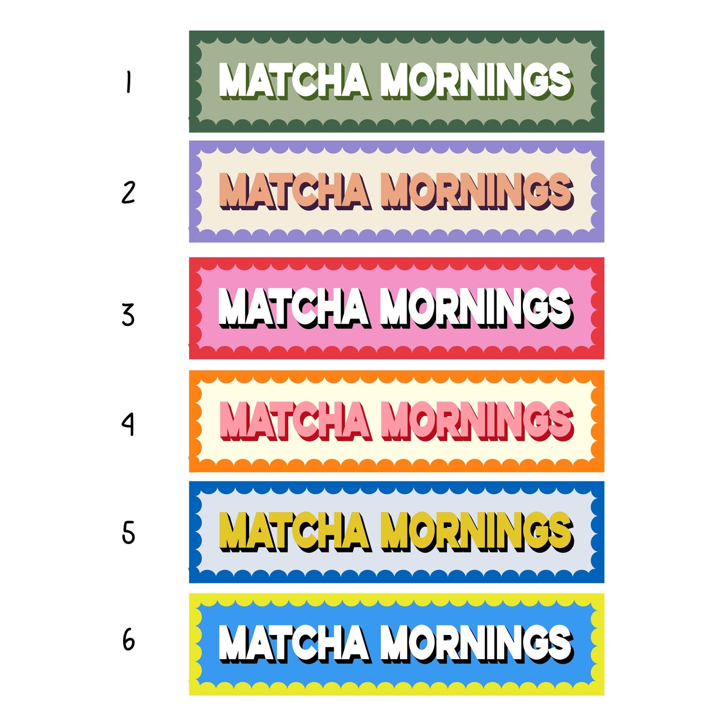Matcha Mornings Panoramic Print