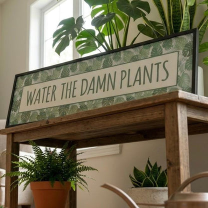 Water the Damn Plants Panoramic Print