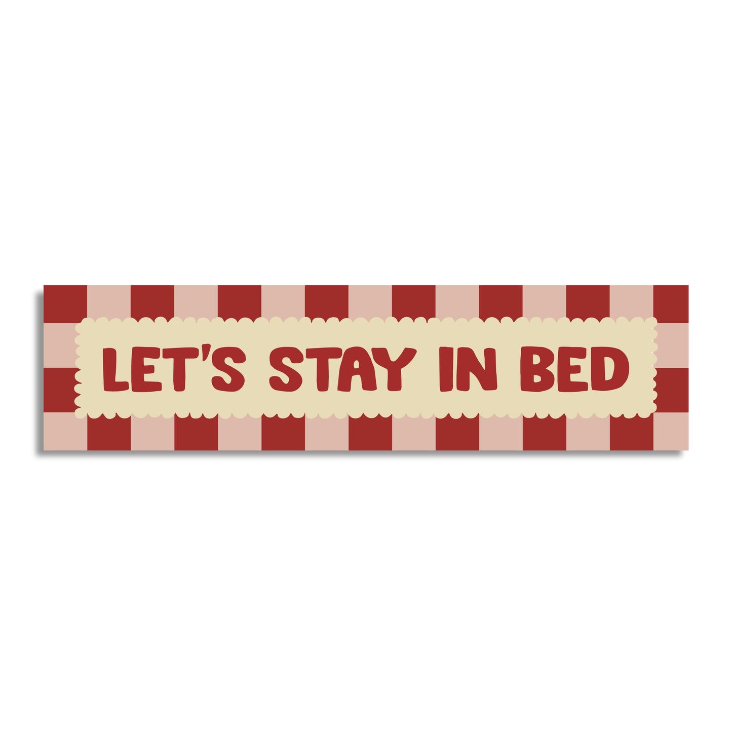 Lets Stay In Bed Panoramic Print