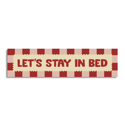 Lets Stay In Bed Panoramic Print