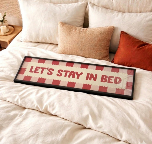 Lets Stay In Bed Panoramic Print