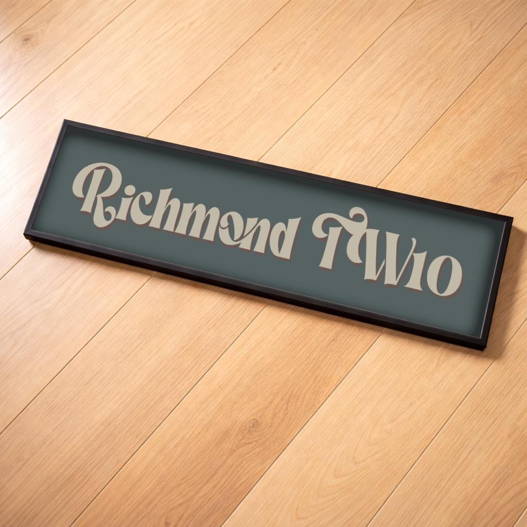 Custom Postcode Location Panoramic Print