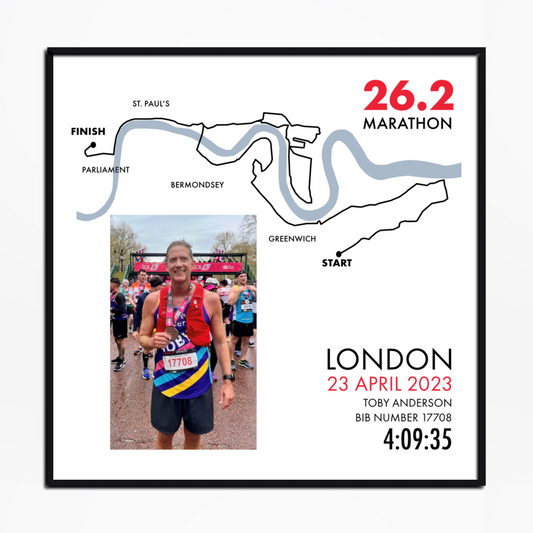 Personalised London Marathon Print
