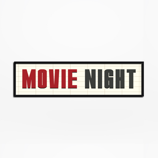 Movie Night Panoramic Print