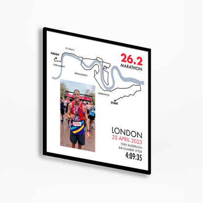 Personalised London Marathon Print