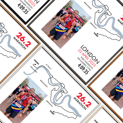 Personalised London Marathon Print