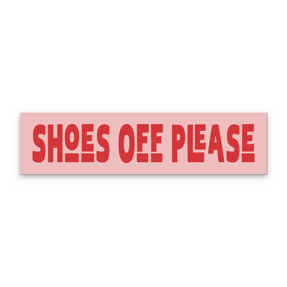 Shoes Off Please panoramic print, unframed