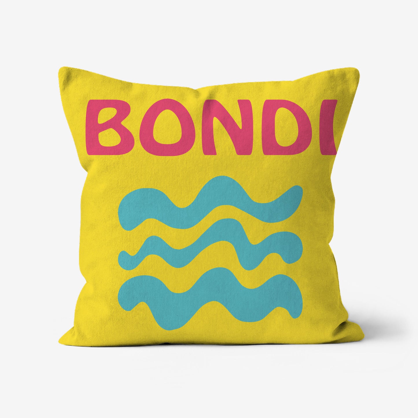 Bondi Beach Faux Suede Cushion