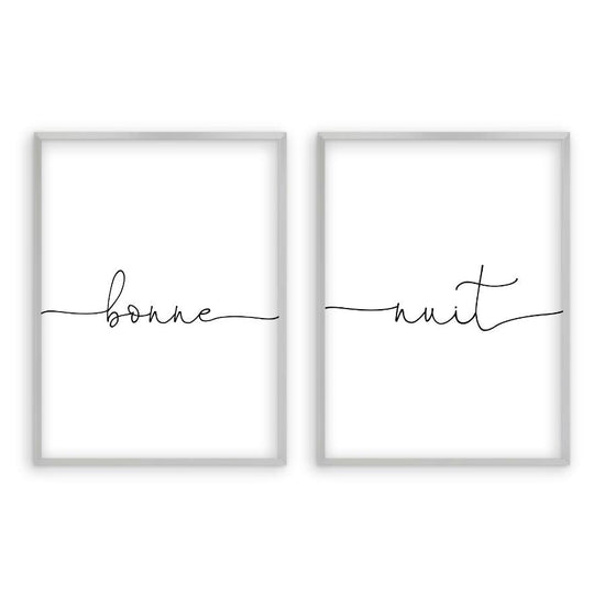 Bonne Nuit - Set Of 2 Prints – Blim & Blum UK