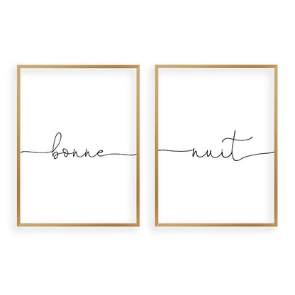 Bonne Nuit - Set Of 2 Prints - Blim & Blum