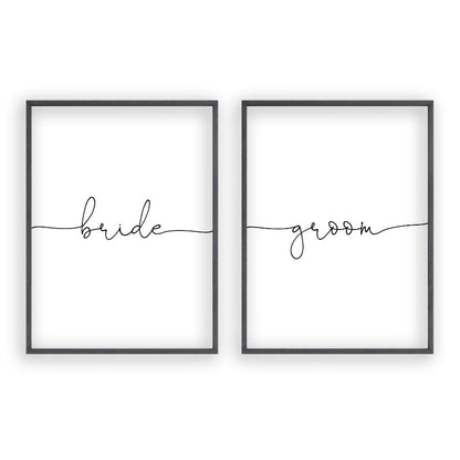Bride Groom - Set Of 2 Prints - Blim & Blum