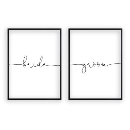 Bride Groom - Set Of 2 Prints - Blim & Blum