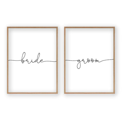 Bride Groom - Set Of 2 Prints - Blim & Blum