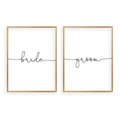 Bride Groom - Set Of 2 Prints - Blim & Blum