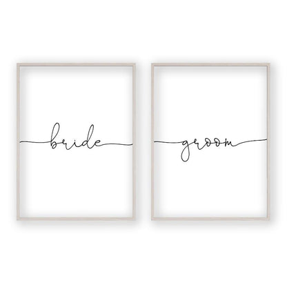 Bride Groom - Set Of 2 Prints - Blim & Blum