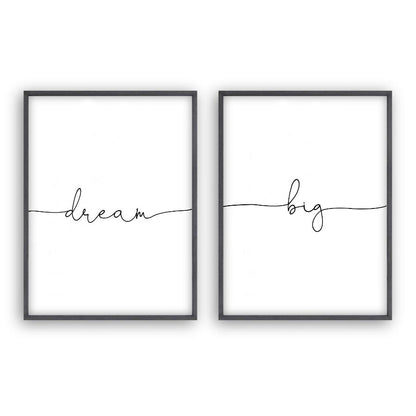Dream Big - Set Of 2 Prints - Blim & Blum