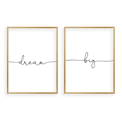 Dream Big - Set Of 2 Prints - Blim & Blum