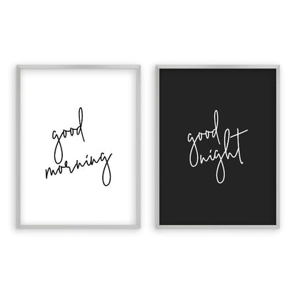 Good Morning Good Night - Set Of 2 Prints - Blim & Blum