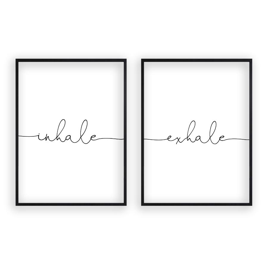 Inhale Exhale - Set Of 2 Prints - Blim & Blum
