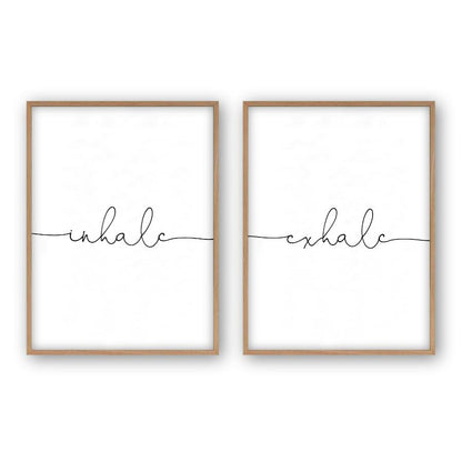 Inhale Exhale - Set Of 2 Prints - Blim & Blum