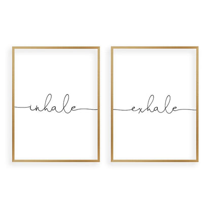 Inhale Exhale - Set Of 2 Prints - Blim & Blum