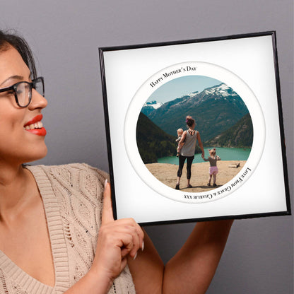 Personalised Circular Photo Print