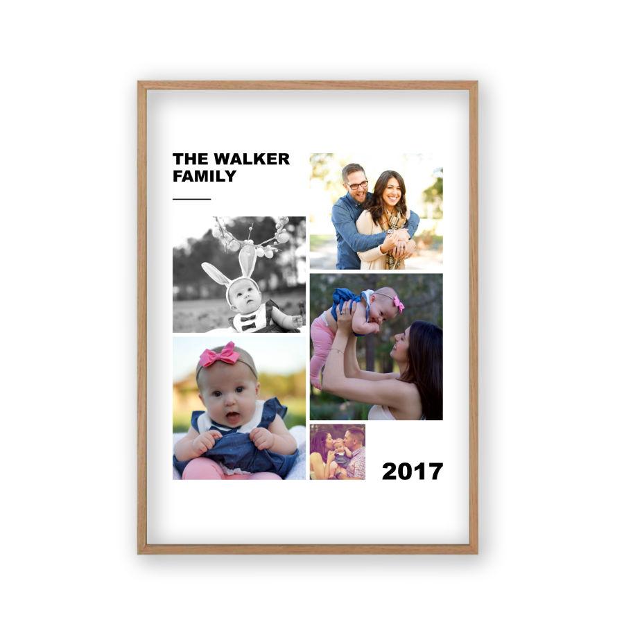 Personalised Family Photographs Collage Print - Blim & Blum