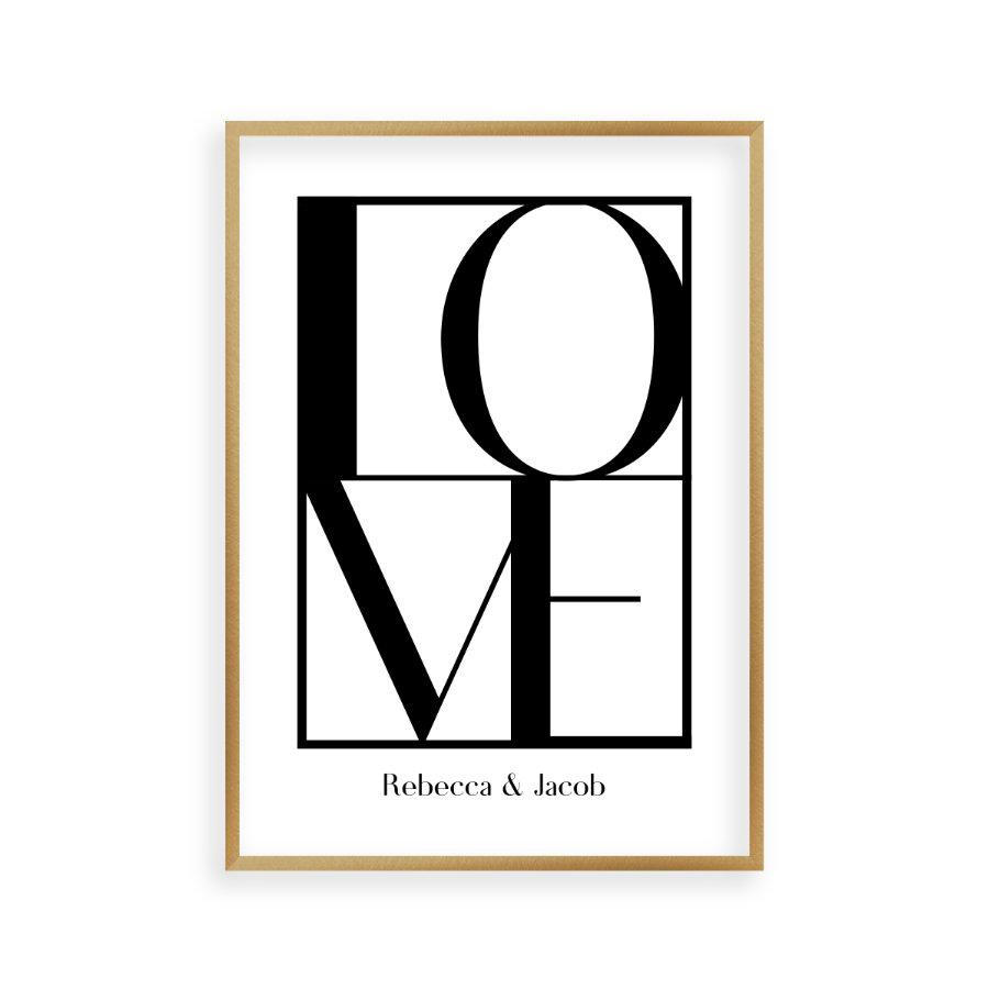 Personalised Love Print - Blim & Blum