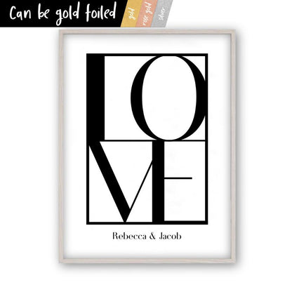 Personalised Love Print - Blim & Blum