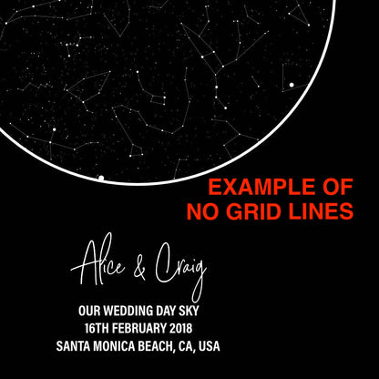 Personalised Star Map Night Sky Print