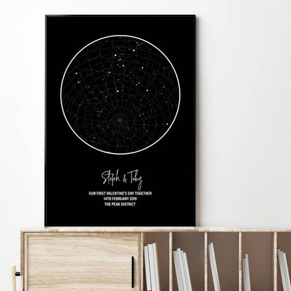 Personalised Star Map Night Sky Print
