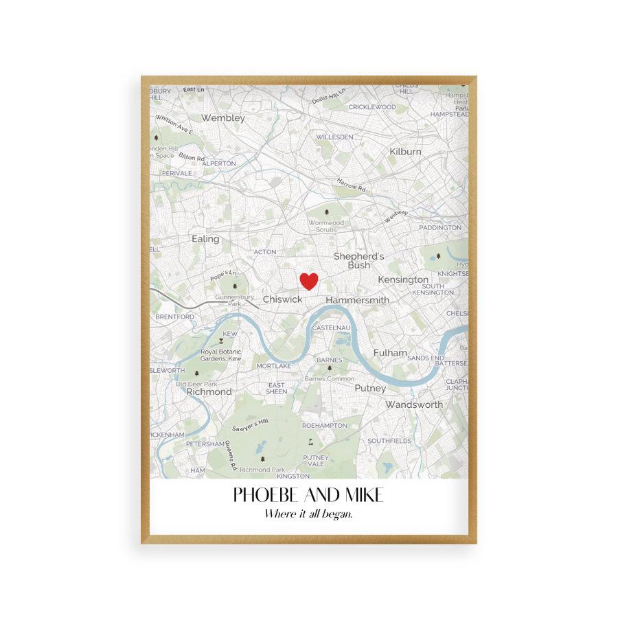 Personalised Special Place Map Print - Blim & Blum