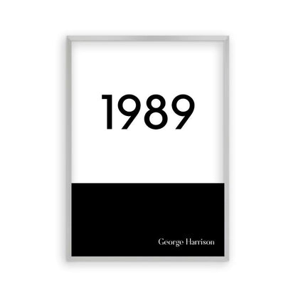 Personalised Typographic Year Print - Blim & Blum