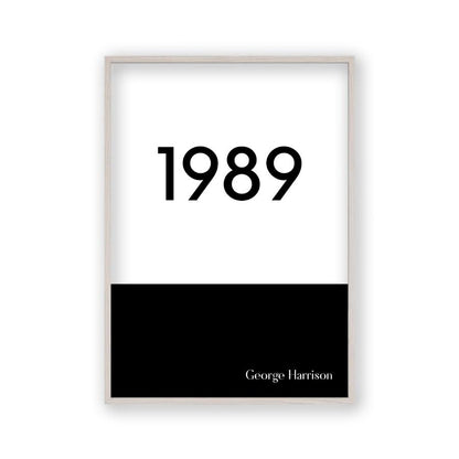 Personalised Typographic Year Print - Blim & Blum